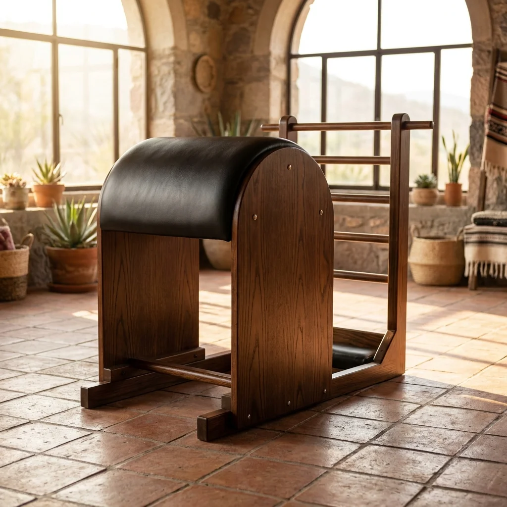 Barril con Escalera de Madera de Roble