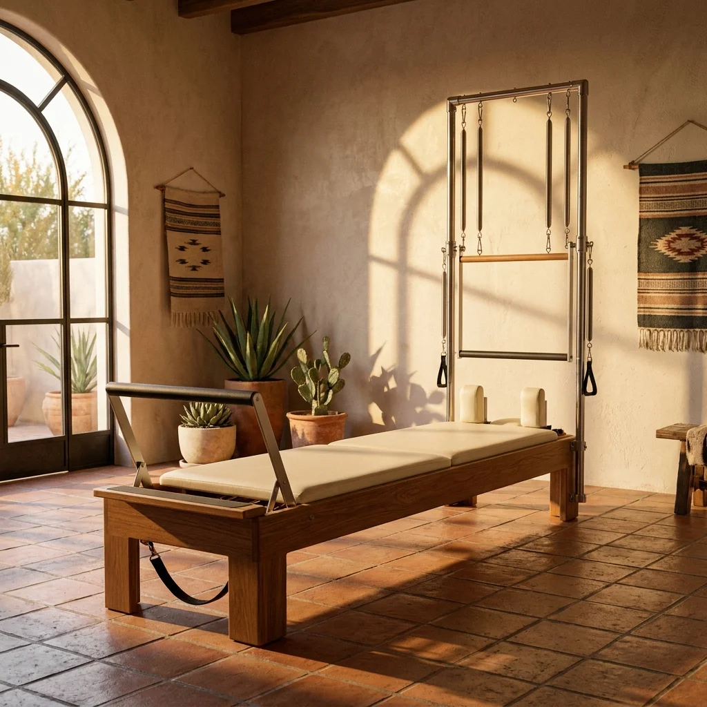 Reformer de Roble con Media Torre